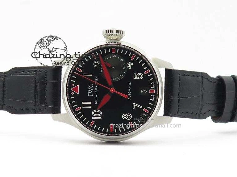 MIROTIME 0428 RelaxedFit Big Pilot Real PR IW500435 “Muhammad Ali” ZF Best Edition On Black Leather Strap A 7295